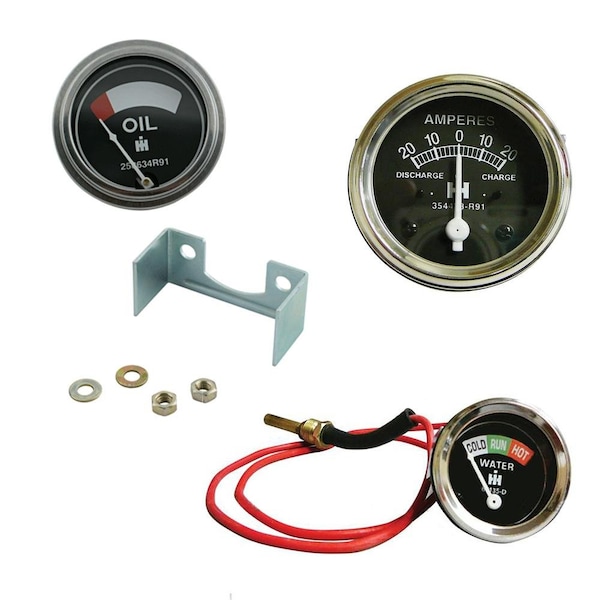 Aic Replacement Parts Gauge Set Temp Amp & Oil Fits FARMALL IH MD SMD SMDTA WD6 WD9 TD6 Diesels 1 258634R91-67135D-KIT - main